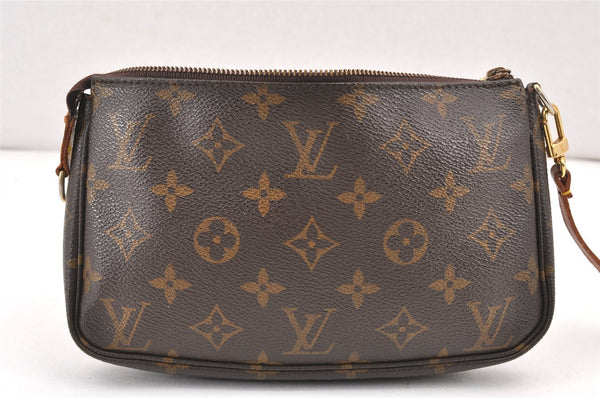 Authentic Louis Vuitton Monogram Pochette Accessoires Pouch M51980 LV Junk 1934K