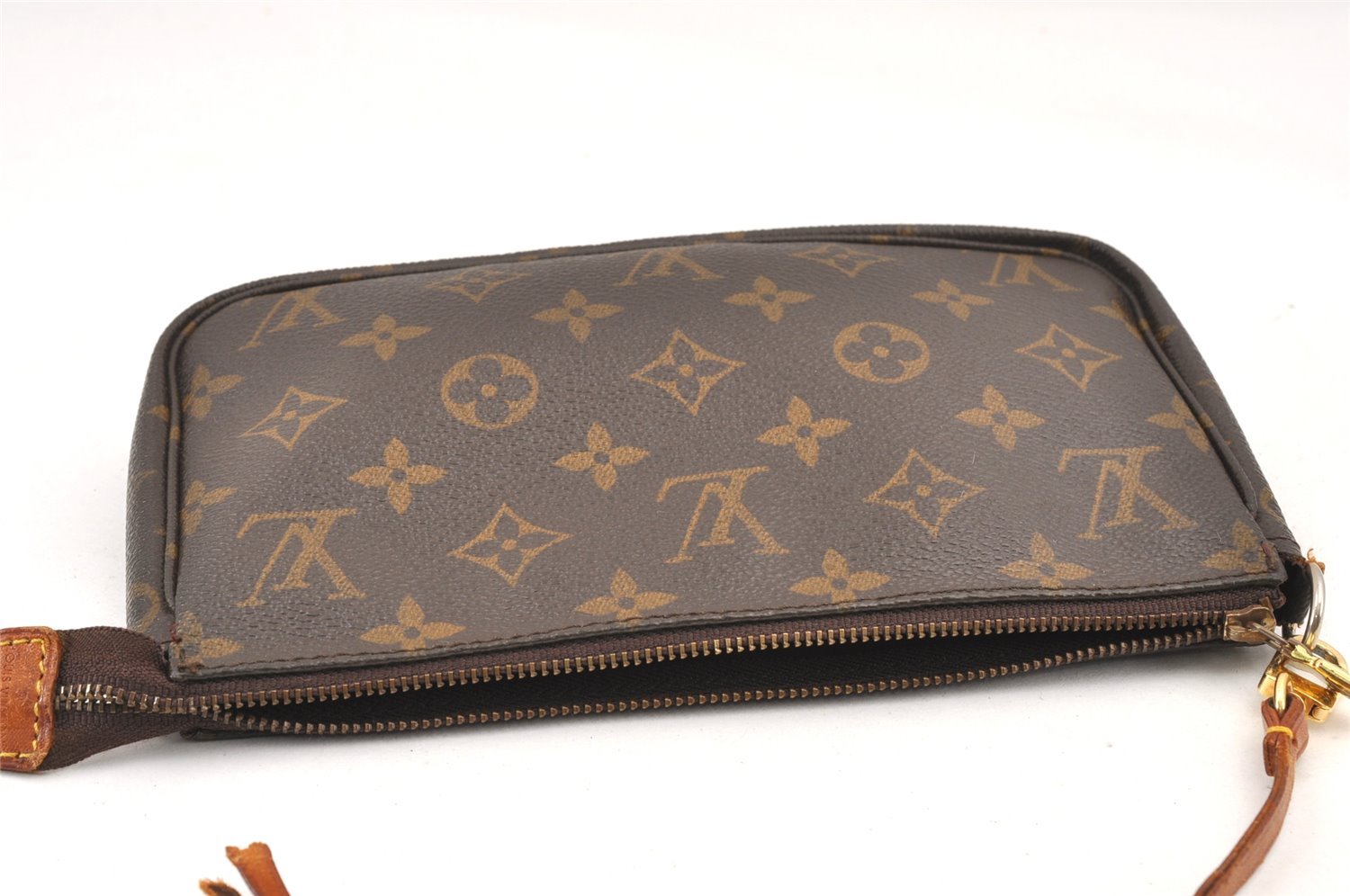 Authentic Louis Vuitton Monogram Pochette Accessoires Pouch M51980 LV Junk 1934K