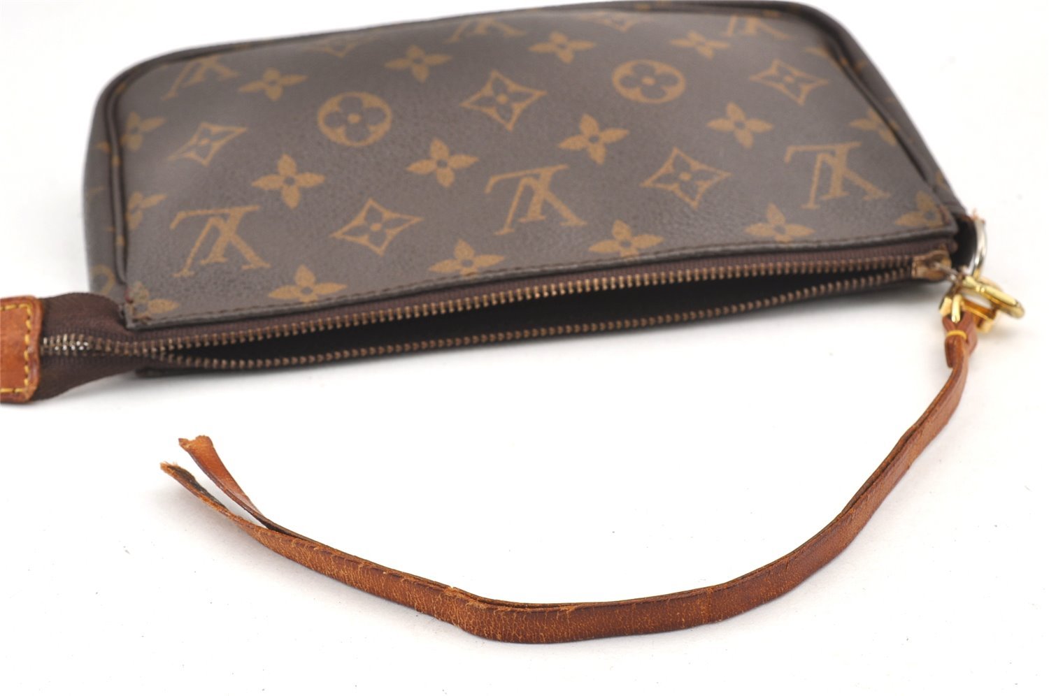 Authentic Louis Vuitton Monogram Pochette Accessoires Pouch M51980 LV Junk 1934K