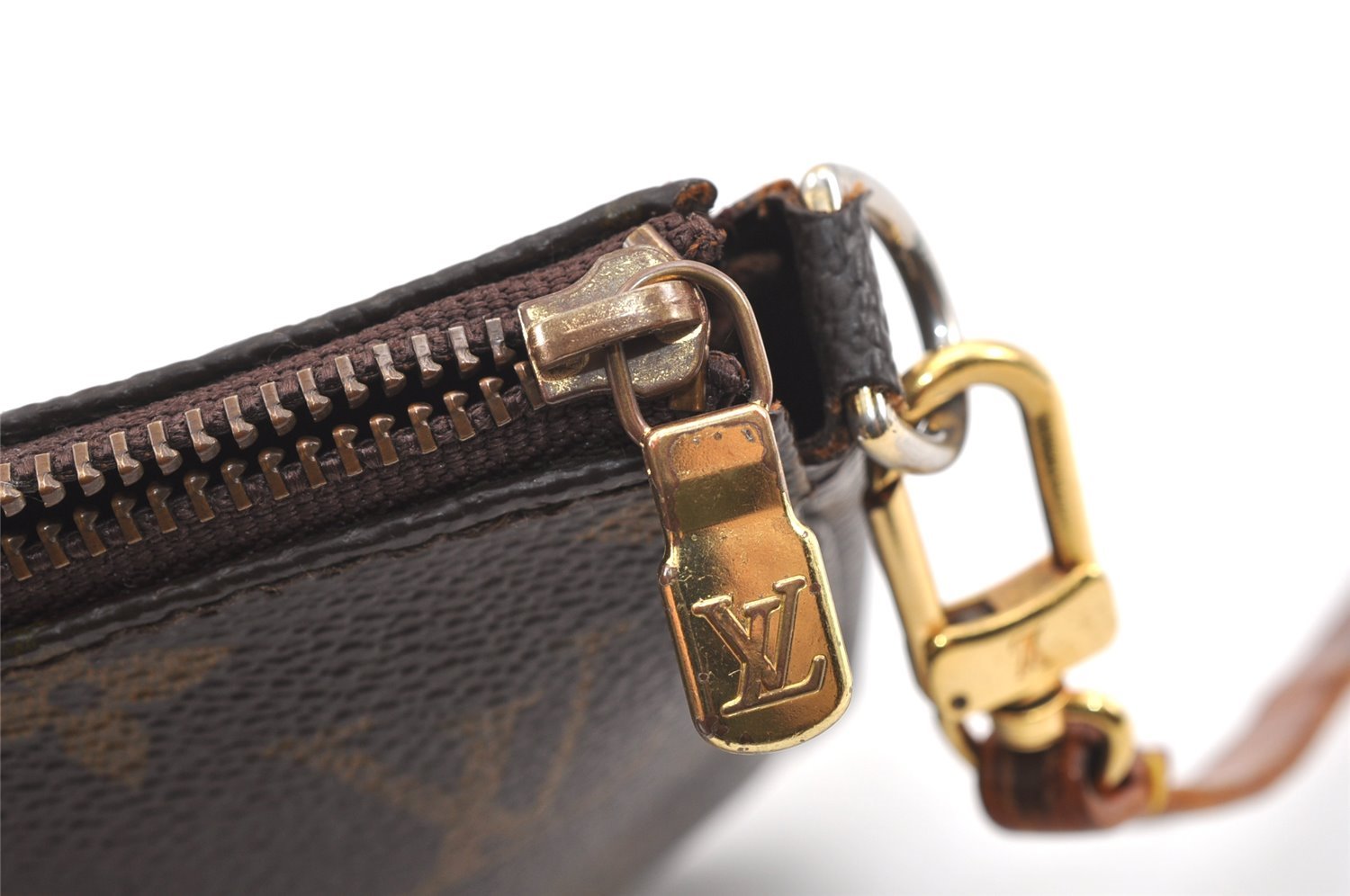 Authentic Louis Vuitton Monogram Pochette Accessoires Pouch M51980 LV Junk 1934K