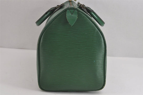 Authentic Louis Vuitton Epi Speedy 35 Hand Boston Bag Green M42994 LV 1935J