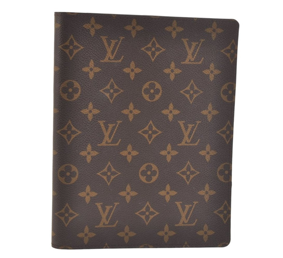 Authentic Louis Vuitton Monogram Agenda Bureau Note book Cover R20001 LV 1935K