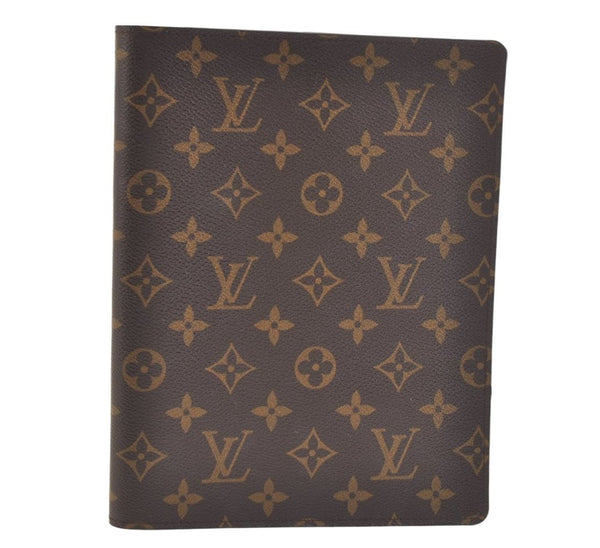 Authentic Louis Vuitton Monogram Agenda Bureau Note book Cover R20001 LV 1935K