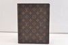 Authentic Louis Vuitton Monogram Agenda Bureau Note book Cover R20001 LV 1935K