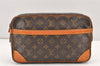 Authentic Louis Vuitton Monogram Compiegne 28 Clutch Hand Bag M51845 LV 1936K