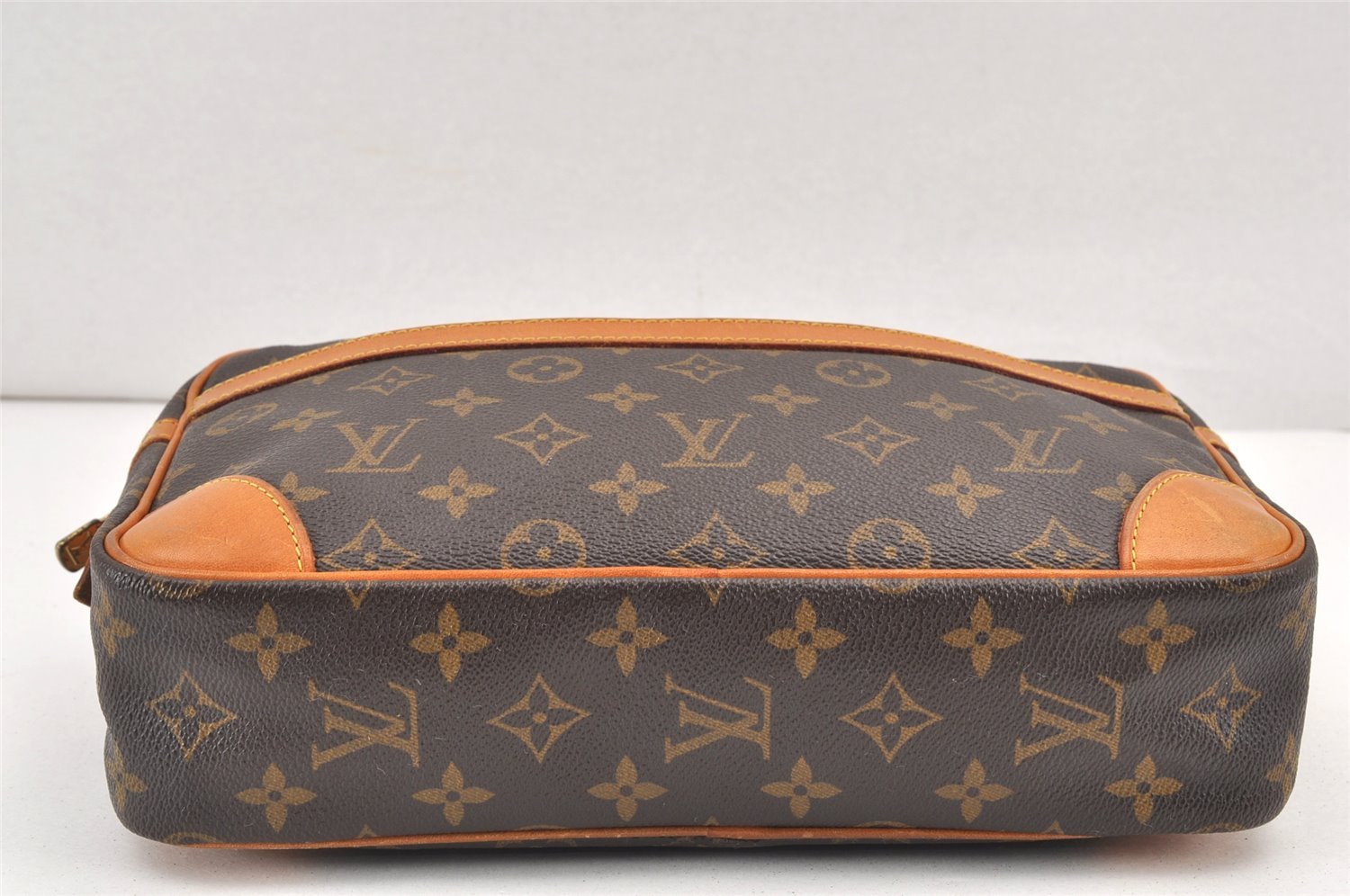 Authentic Louis Vuitton Monogram Compiegne 28 Clutch Hand Bag M51845 LV 1936K