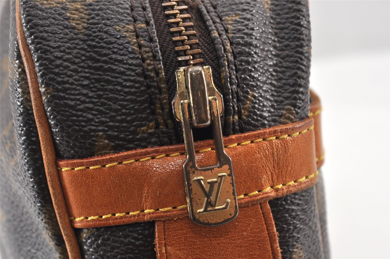 Authentic Louis Vuitton Monogram Compiegne 28 Clutch Hand Bag M51845 LV 1936K