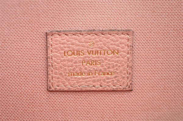 Auth Louis Vuitton Monogram Empreinte Pochette Felice Shoulder Bag Pink 1937J