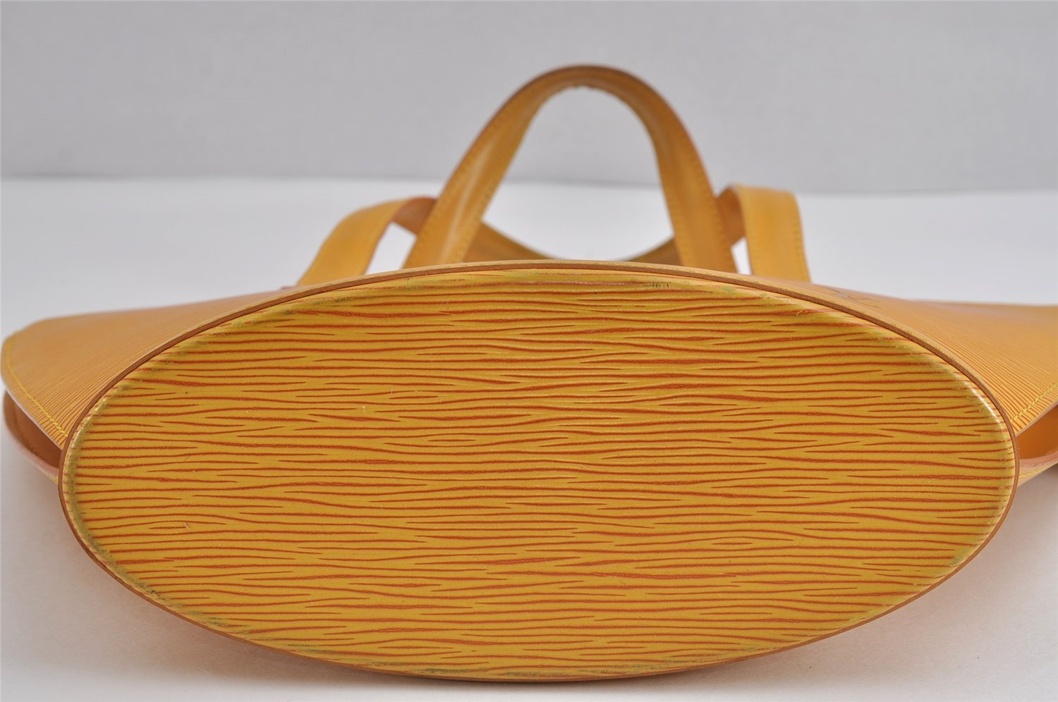 Authentic Louis Vuitton Epi Saint Jacques Hand Bag Yellow M52279 LV 1938J