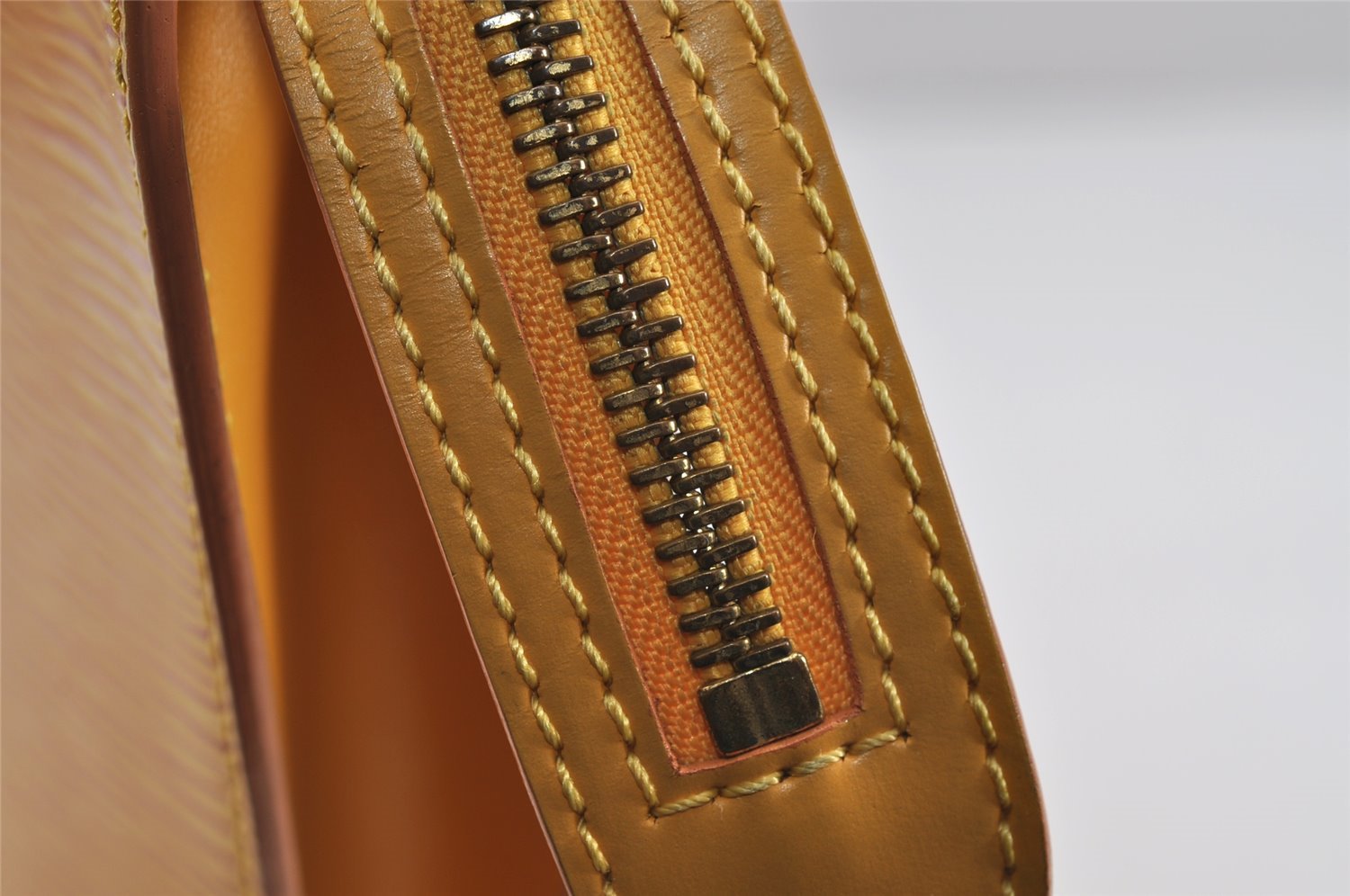 Authentic Louis Vuitton Epi Saint Jacques Hand Bag Yellow M52279 LV 1938J