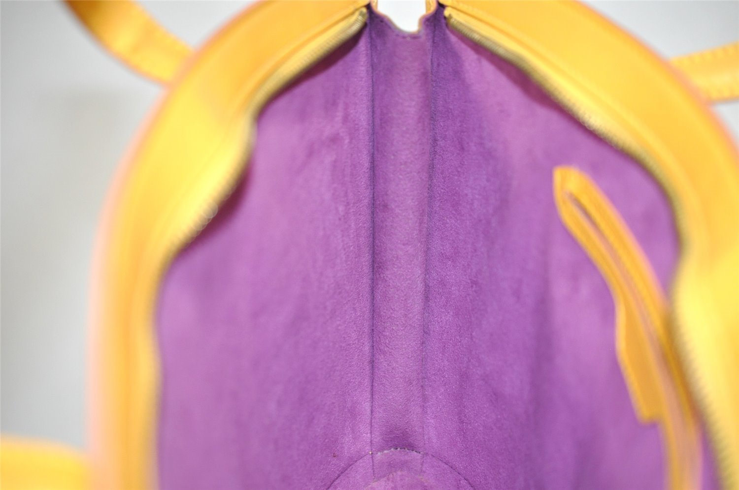 Authentic Louis Vuitton Epi Saint Jacques Hand Bag Yellow M52279 LV 1938J