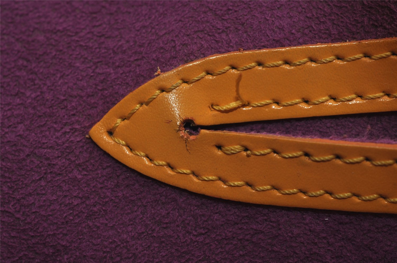 Authentic Louis Vuitton Epi Saint Jacques Hand Bag Yellow M52279 LV 1938J