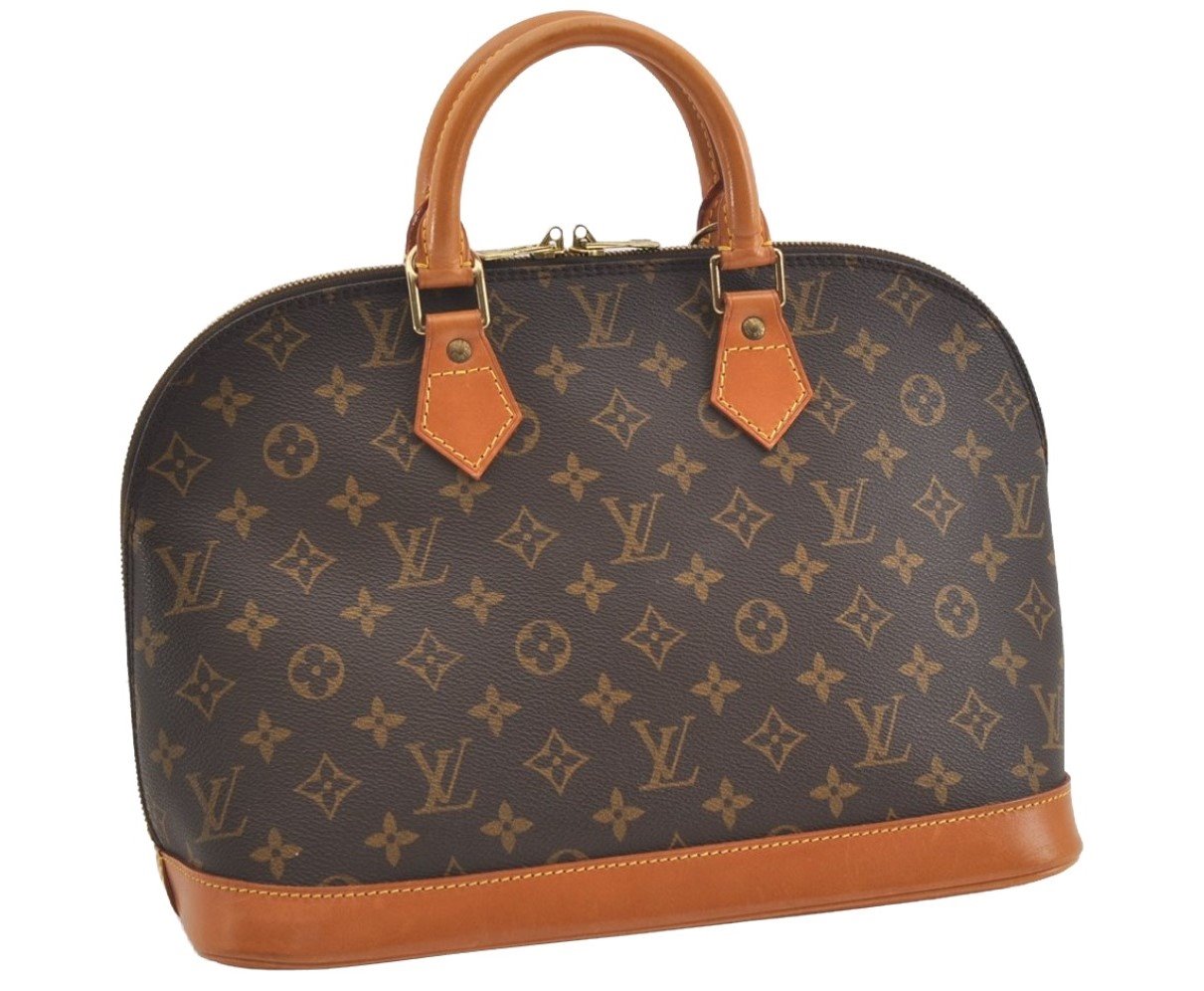 Authentic Louis Vuitton Monogram Alma Hand Bag Purse M51130 LV 1939J