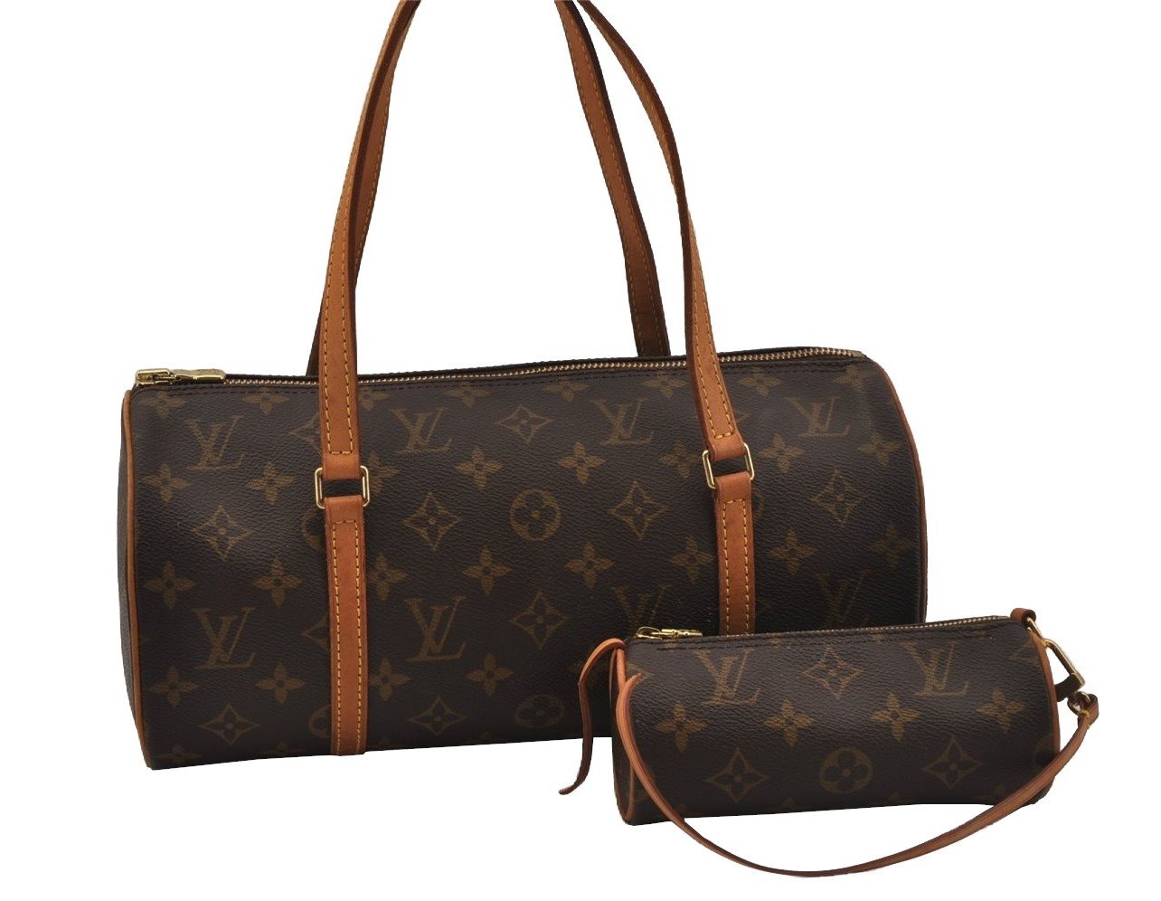 Authentic Louis Vuitton Monogram Papillon 30 Hand Bag M51385 LV 1941J