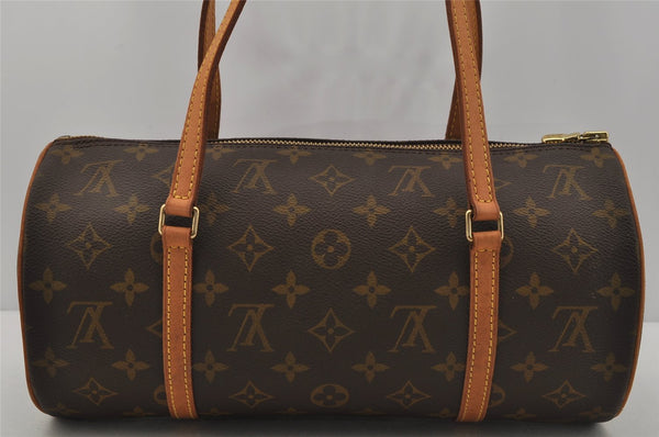 Authentic Louis Vuitton Monogram Papillon 30 Hand Bag M51385 LV 1941J