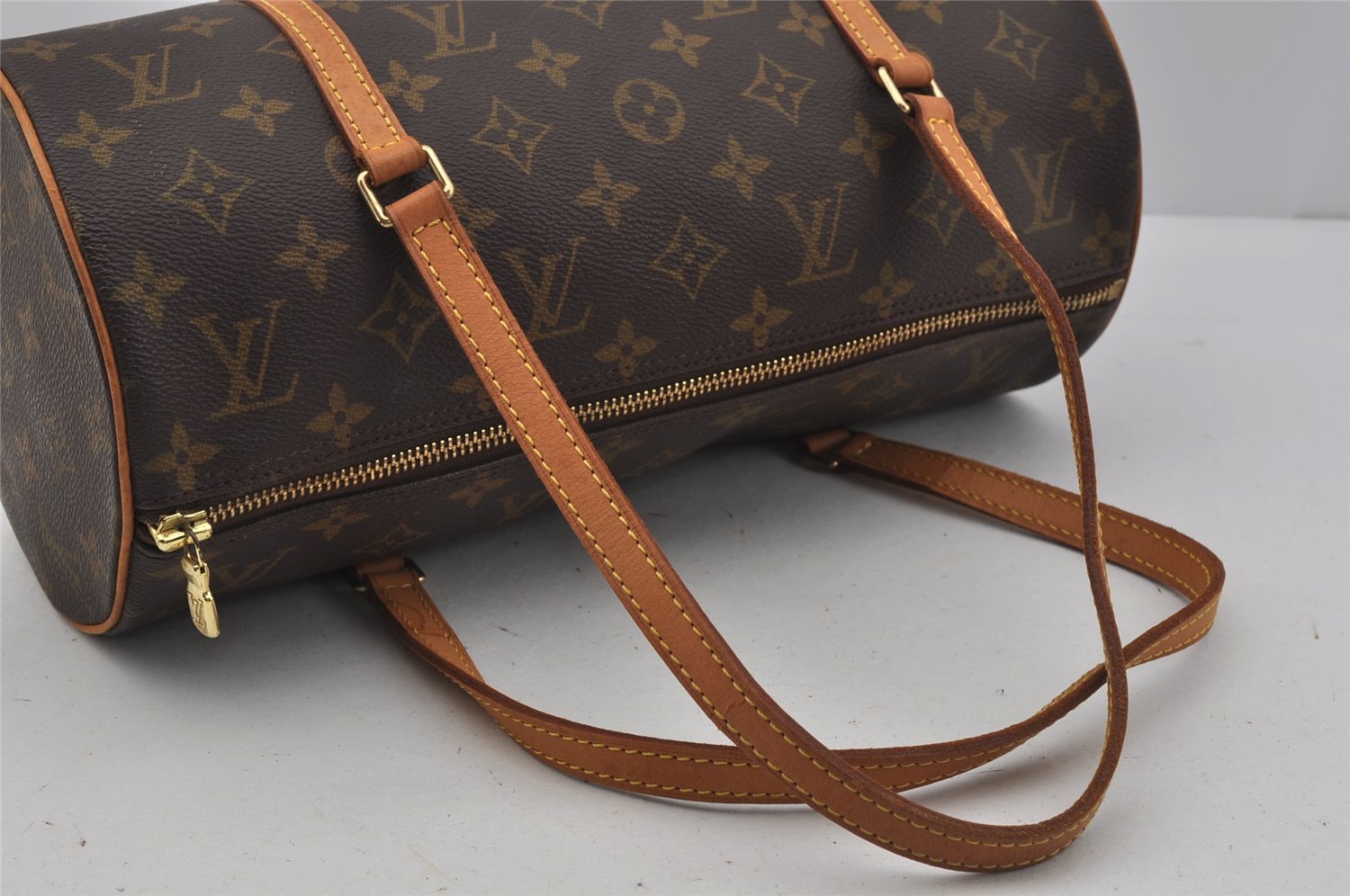 Authentic Louis Vuitton Monogram Papillon 30 Hand Bag M51385 LV 1941J