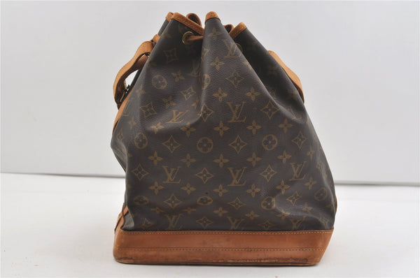 Authentic Louis Vuitton Monogram Noe Shoulder Drawstring Bag M42224 LV 1942J