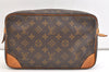 Authentic Louis Vuitton Monogram Compiegne 28 Clutch Hand Bag M51845 LV 1942K