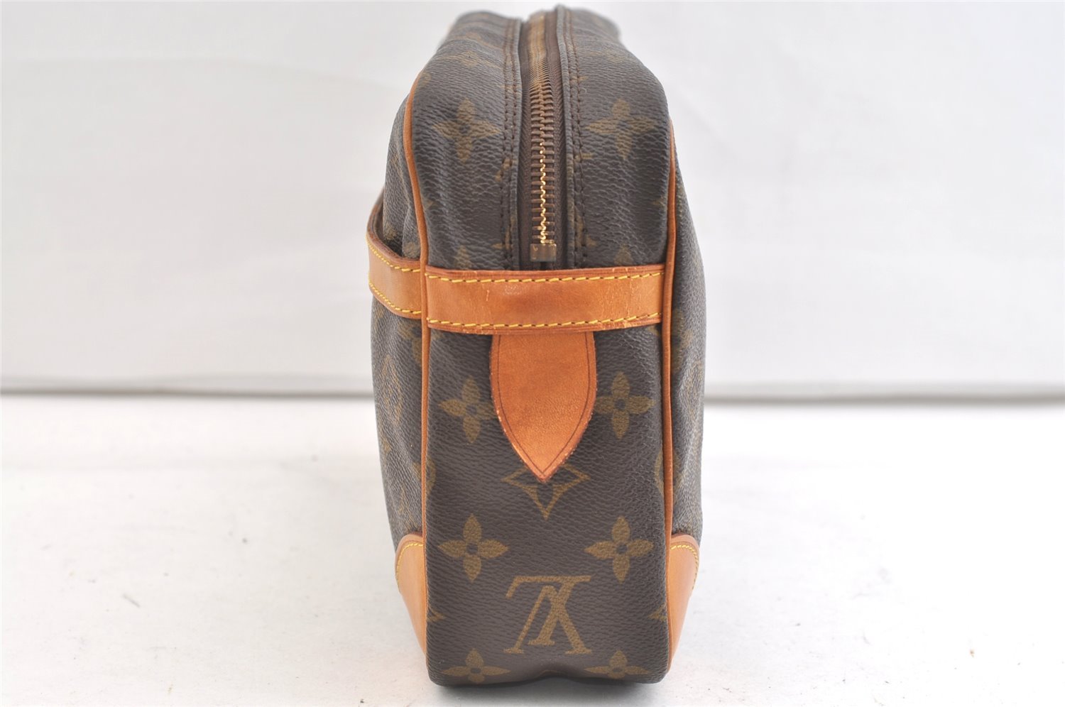 Authentic Louis Vuitton Monogram Compiegne 28 Clutch Hand Bag M51845 LV 1942K