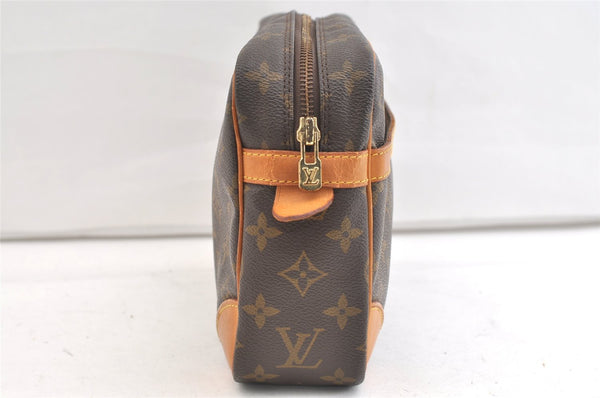 Authentic Louis Vuitton Monogram Compiegne 28 Clutch Hand Bag M51845 LV 1942K