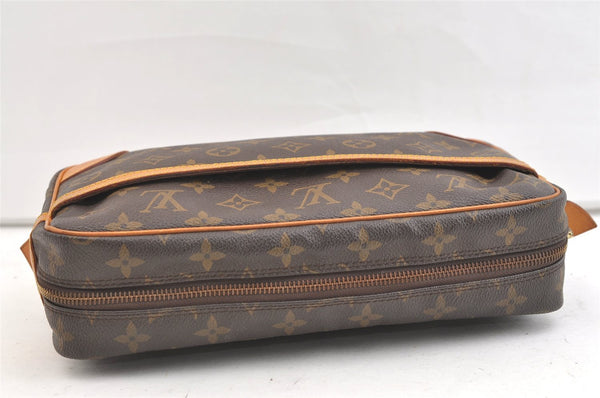 Authentic Louis Vuitton Monogram Compiegne 28 Clutch Hand Bag M51845 LV 1942K