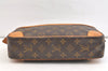Authentic Louis Vuitton Monogram Compiegne 28 Clutch Hand Bag M51845 LV 1942K