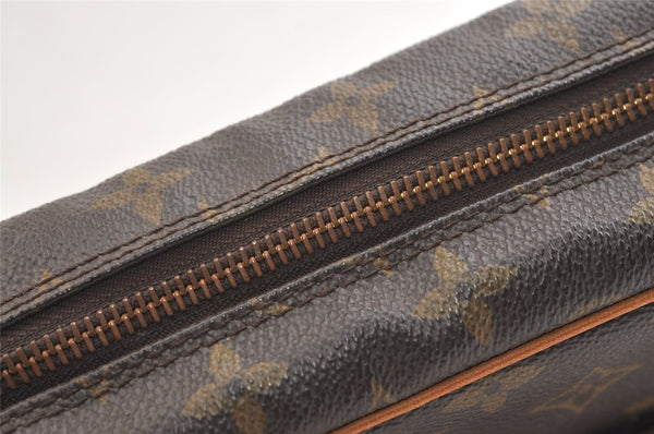 Authentic Louis Vuitton Monogram Compiegne 28 Clutch Hand Bag M51845 LV 1942K