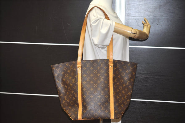 Authentic Louis Vuitton Monogram Sac Shopping PM Tote Bag M51108 LV 1943J