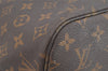 Authentic Louis Vuitton Monogram Neverfull MM Shoulder Tote Bag M40156 LV 1943K