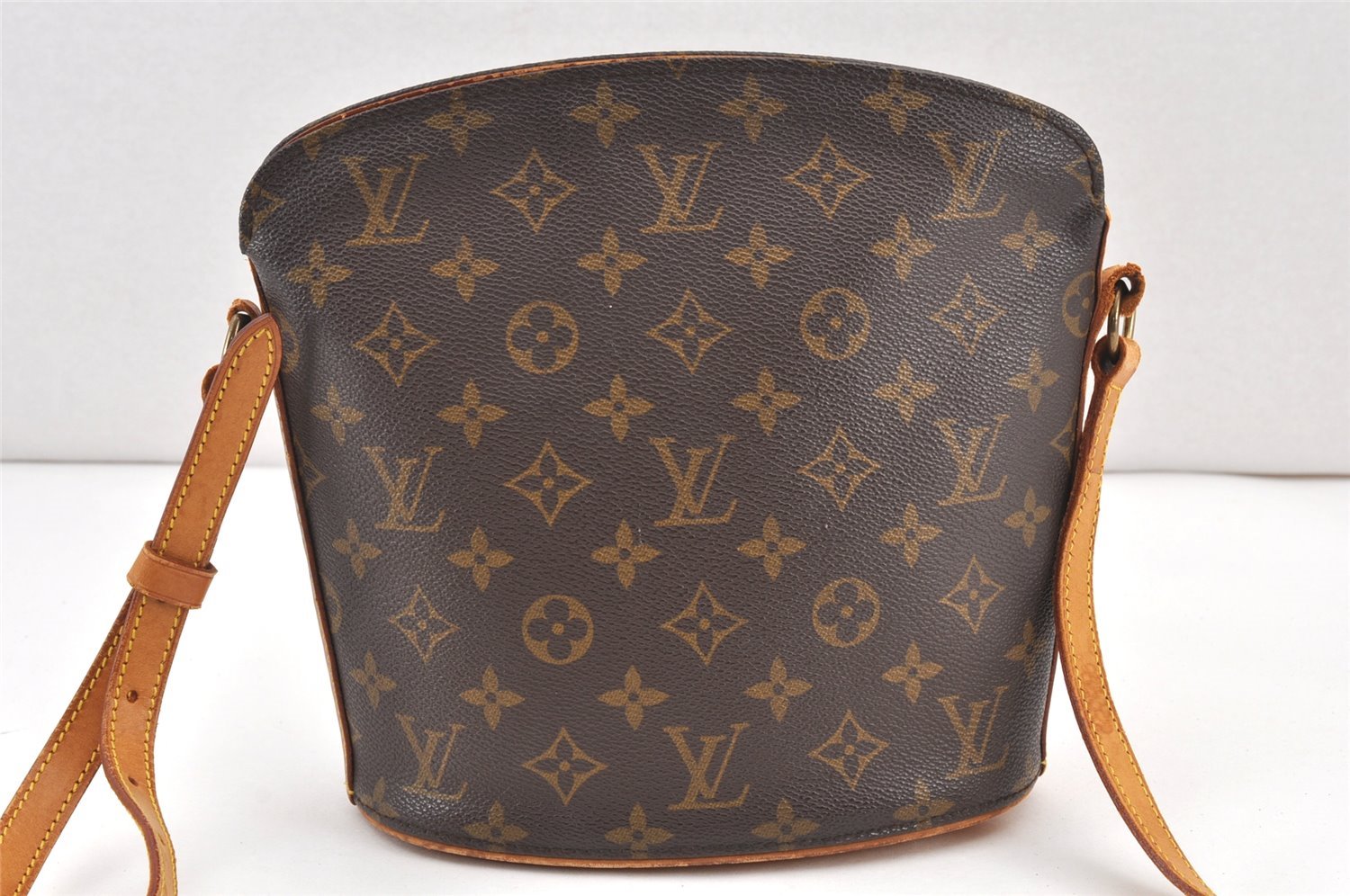 Authentic Louis Vuitton Monogram Drouot Shoulder Cross Bag M51290 Junk 1944K