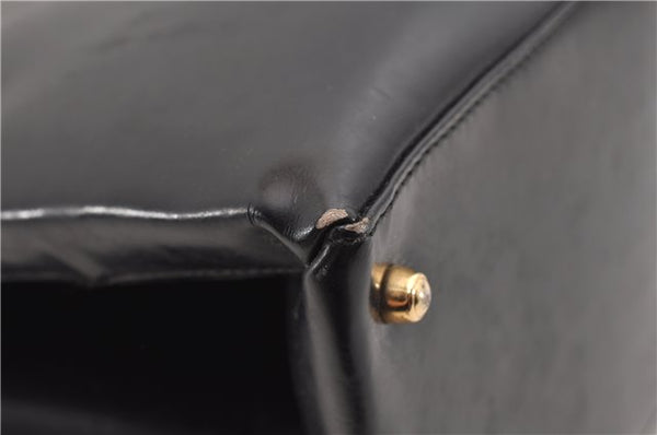 Authentic GUCCI Bamboo Shoulder Hand Bag Purse GG Leather Black Junk 1945G