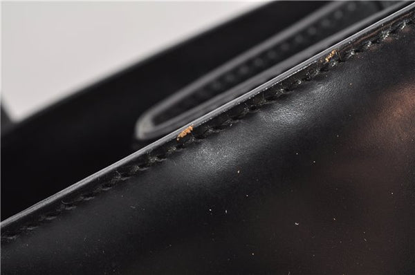 Authentic GUCCI Bamboo Shoulder Hand Bag Purse GG Leather Black Junk 1945G