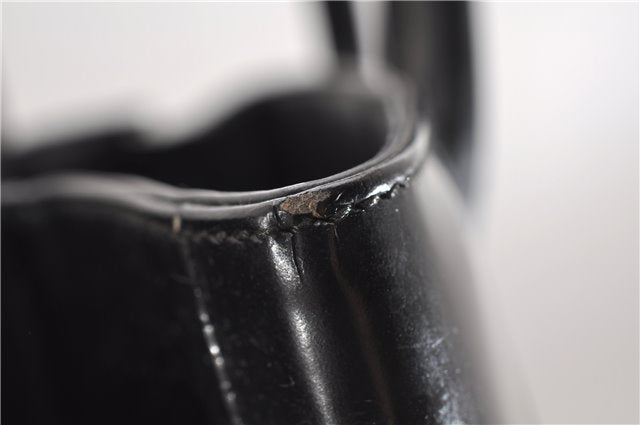 Authentic GUCCI Bamboo Shoulder Hand Bag Purse GG Leather Black Junk 1945G