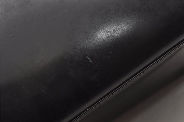 Authentic GUCCI Bamboo Shoulder Hand Bag Purse GG Leather Black Junk 1945G