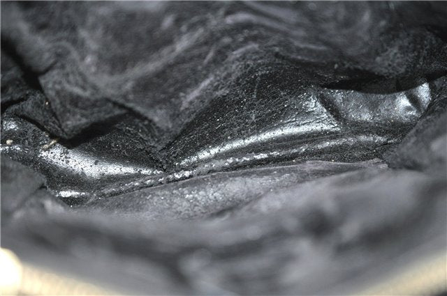 Authentic GUCCI Bamboo Shoulder Hand Bag Purse GG Leather Black Junk 1945G