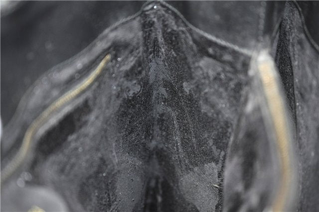 Authentic GUCCI Bamboo Shoulder Hand Bag Purse GG Leather Black Junk 1945G