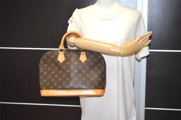 Authentic Louis Vuitton Monogram Alma Hand Bag Purse M51130 LV 1945J