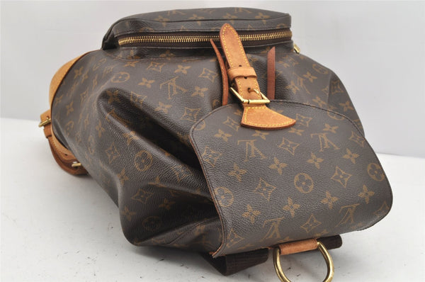 Authentic Louis Vuitton Monogram Montsouris GM Backpack M51135 LV 1946K