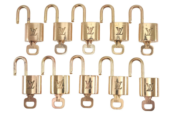 Authentic Louis Vuitton Padlock & Keys 10Set LV 1946L