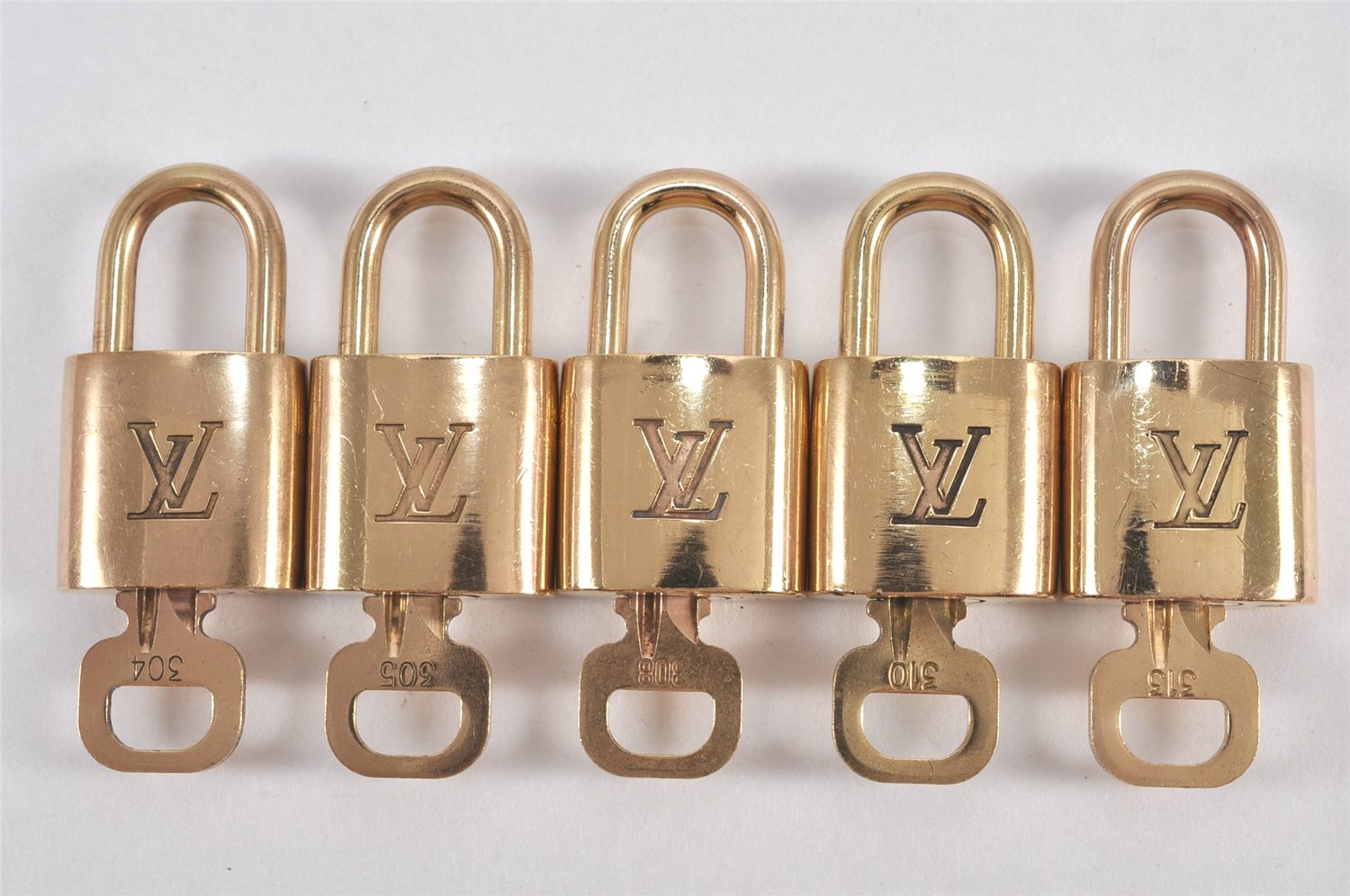 Authentic Louis Vuitton Padlock & Keys 10Set LV 1946L