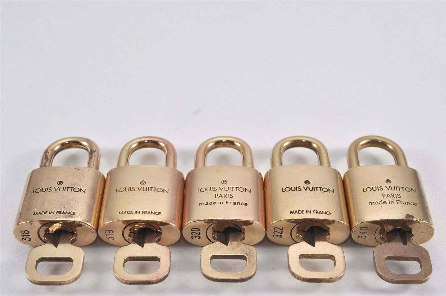 Authentic Louis Vuitton Padlock & Keys 10Set LV 1946L