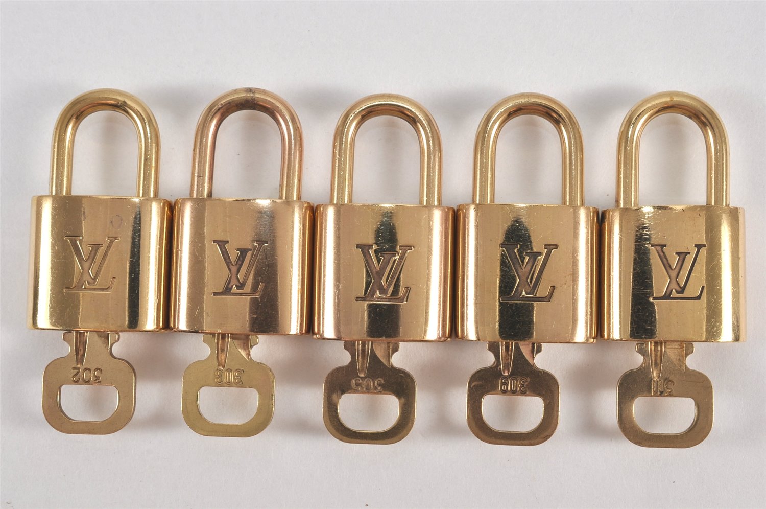 Authentic Louis Vuitton Padlock & Keys 10Set LV 1947L