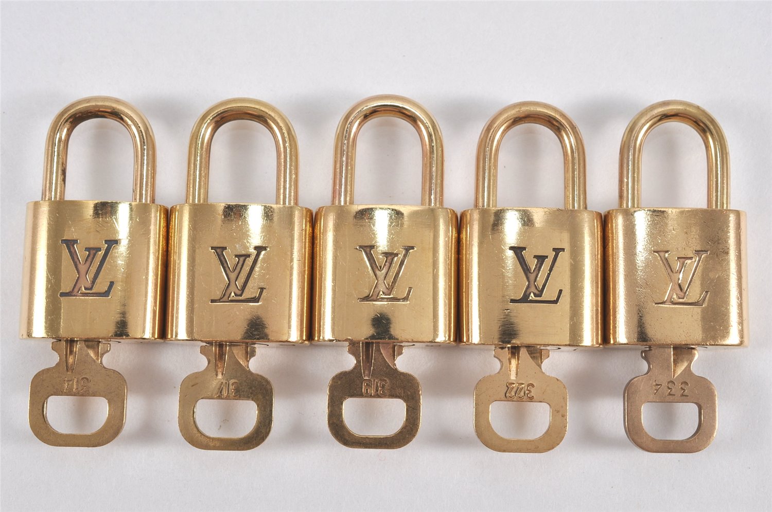 Authentic Louis Vuitton Padlock & Keys 10Set LV 1947L