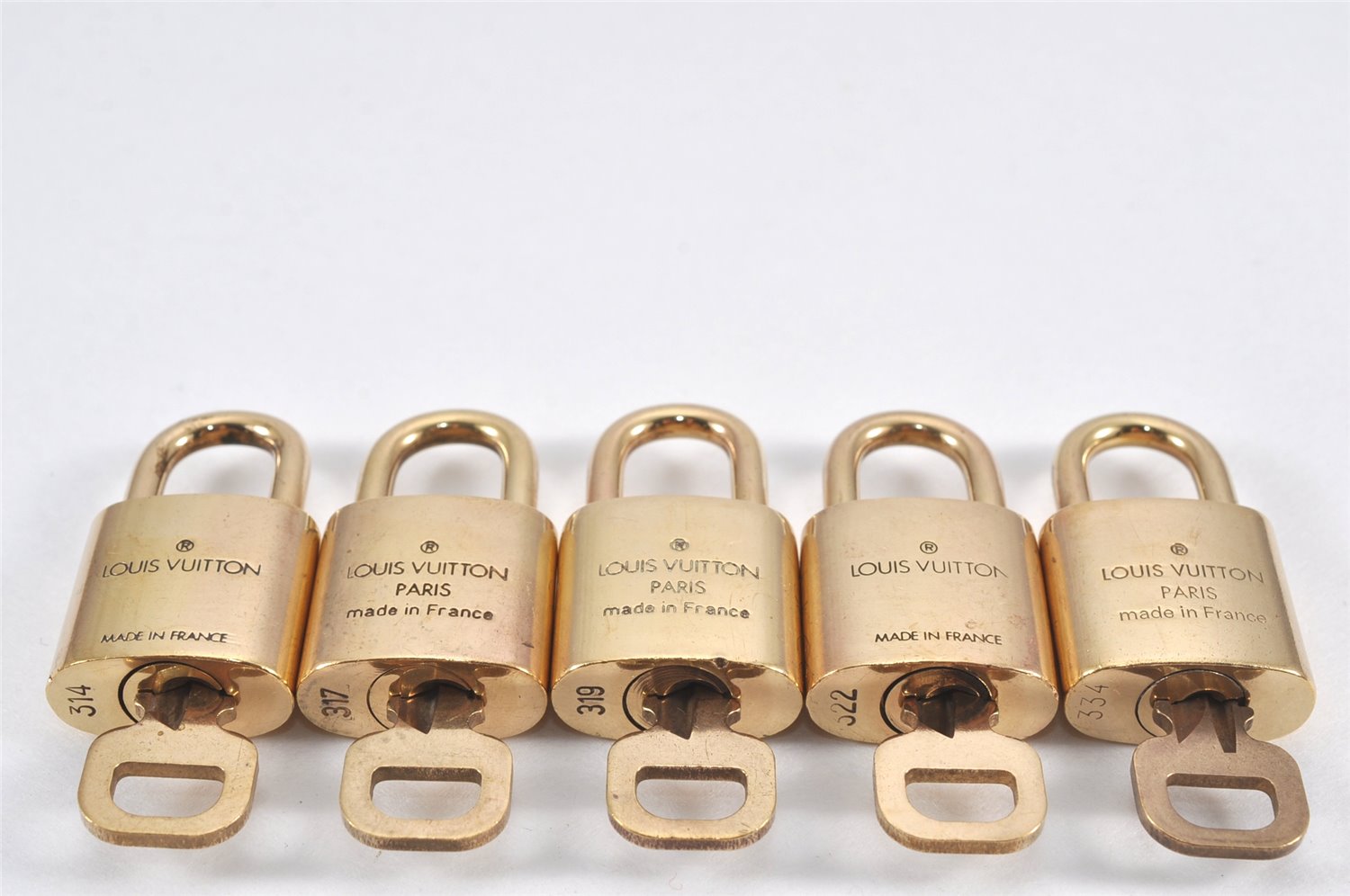 Authentic Louis Vuitton Padlock & Keys 10Set LV 1947L