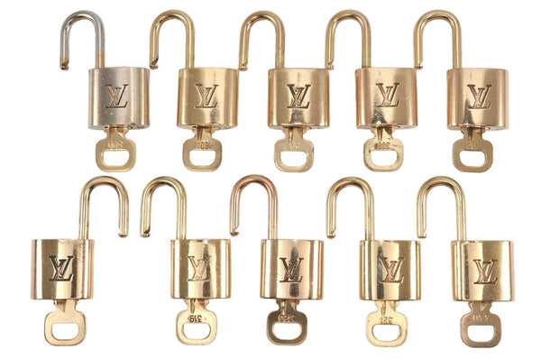 Authentic Louis Vuitton Padlock & Keys 10Set LV 1948L