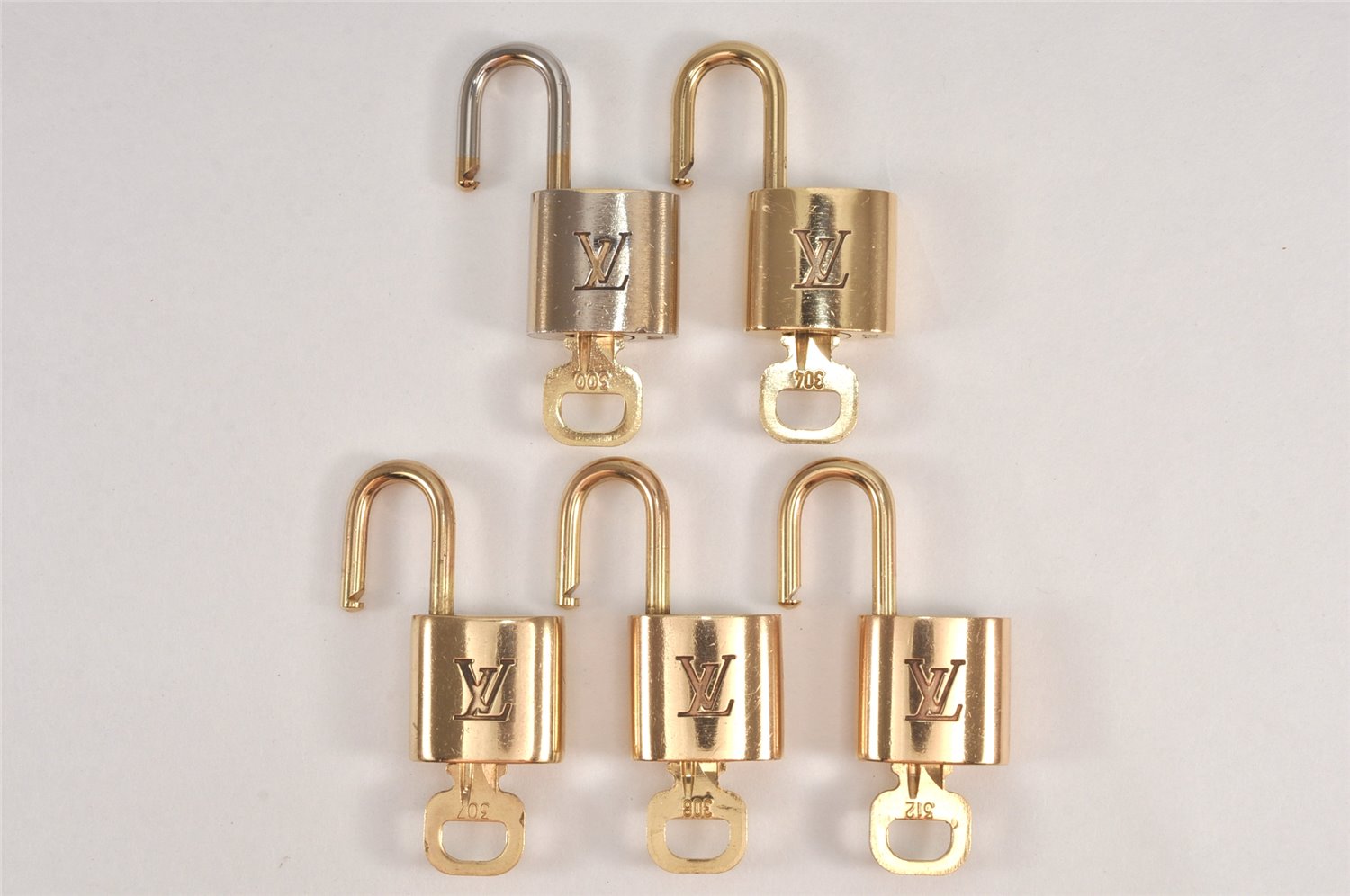 Authentic Louis Vuitton Padlock & Keys 10Set LV 1948L