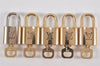 Authentic Louis Vuitton Padlock & Keys 10Set LV 1948L