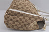 Authentic GUCCI Abbey Shoulder Tote Bag GG Canvas Leather 189831 Brown 1949J