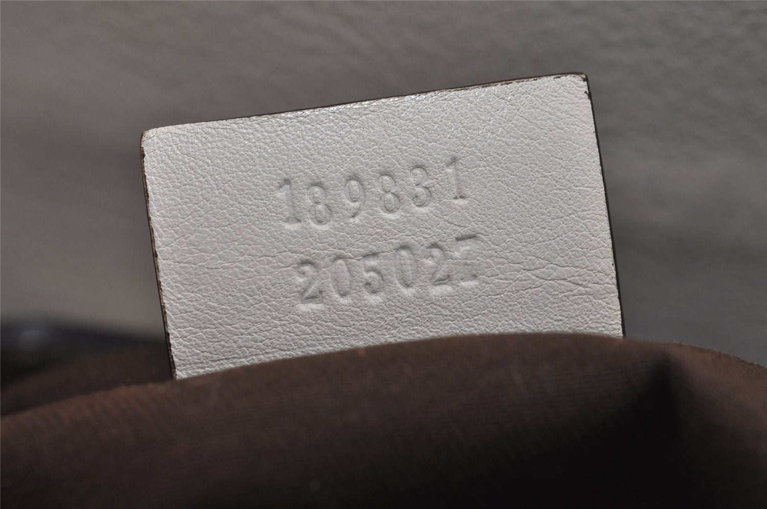 Authentic GUCCI Abbey Shoulder Tote Bag GG Canvas Leather 189831 Brown 1949J