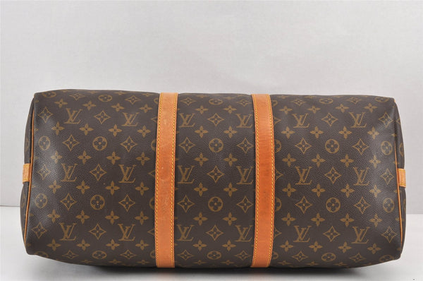 Authentic Louis Vuitton Monogram Keepall Bandouliere 50 M41416 Boston Bag 1950K